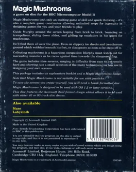 Magic Mushrooms (1985)(Acornsoft)[MMUSH] box cover back